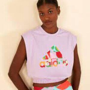 Adidas X Farm Rio Sleeveless T Shirt - NEW